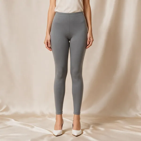 Grey_Cotton_Lycra_Ankle_Length_Leggings_For_Women