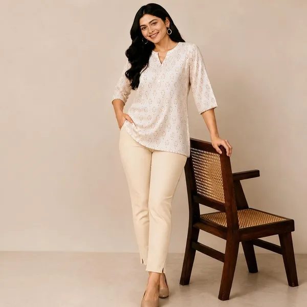 Light_Skin_Cotton_Lycra_Relaxed_Fit_Kurti_Pant_For_Women