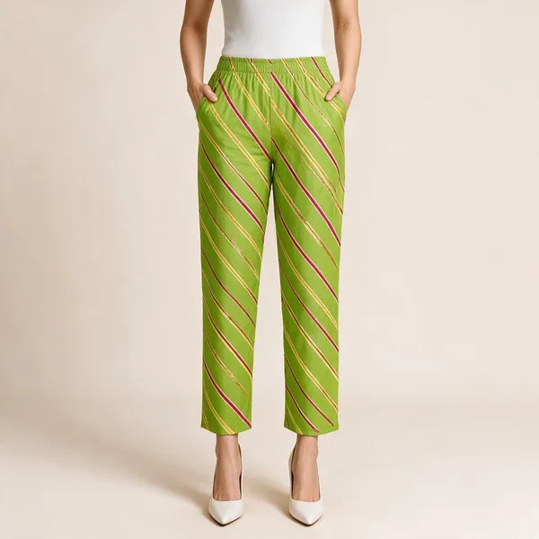 Green_Printed_Pure_Cotton_Printed_Straight_Fit_Pants_For_Women