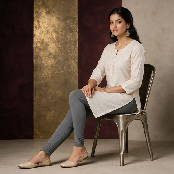 Steel_Grey_Cotton_Lycra_Churidar_Leggings_For_Women