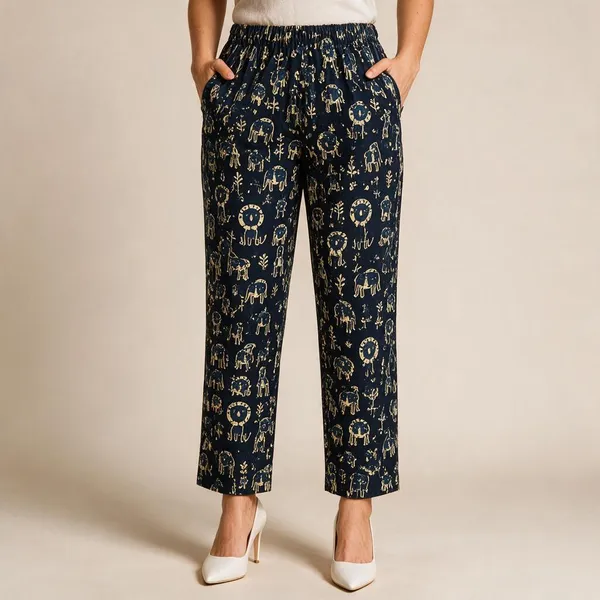 Navy_Blue_Printed_Pure_Cotton_Printed_Straight_Fit_Pants_For_Women