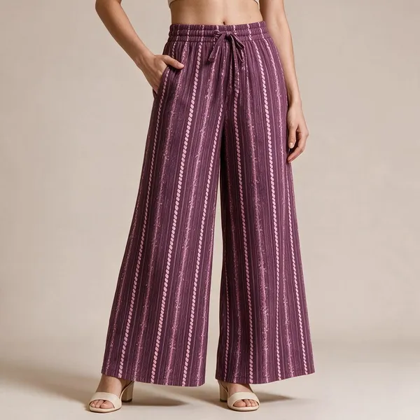 Purple_Pure_Cotton_Flared_Palazzo_For_Women