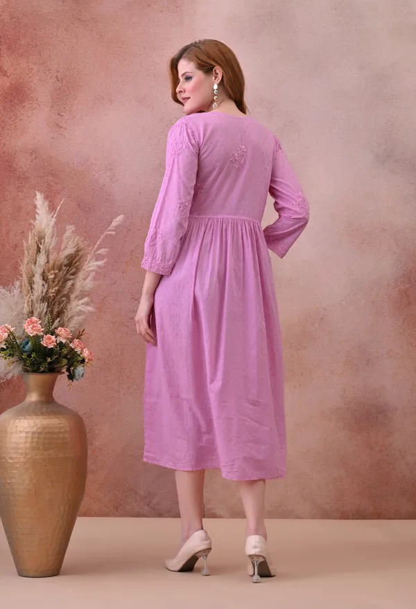 Blush_Pink_Hand-Embroidered_Chikankari_Dobby_Cotton_Midi_Dress