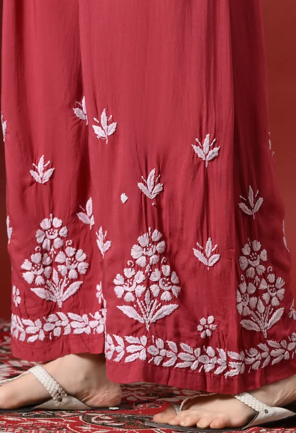 Premium_Modal_Chikankari_Embroidered_Set_-_Onion_Pink