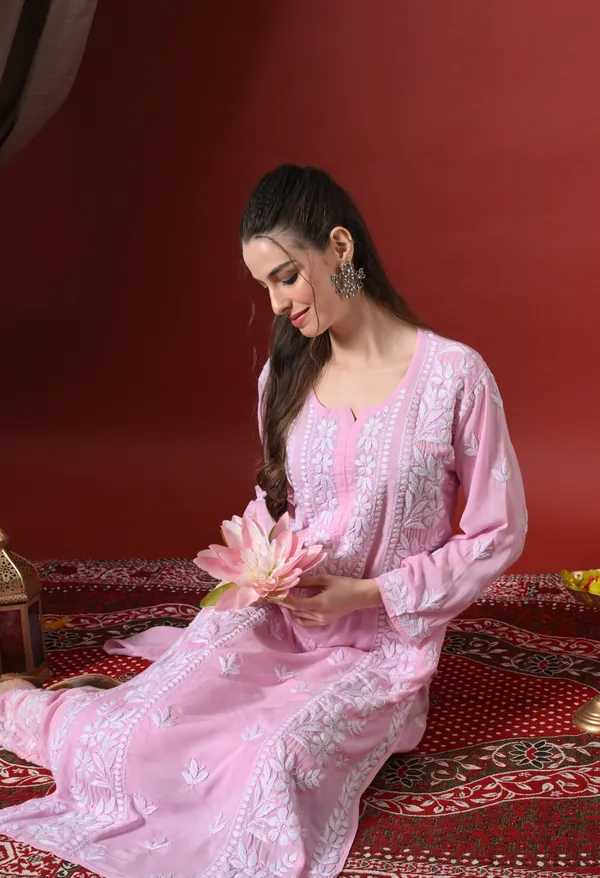 Premium_Modal_Chikankari_Embroidered_Set_-_Pink