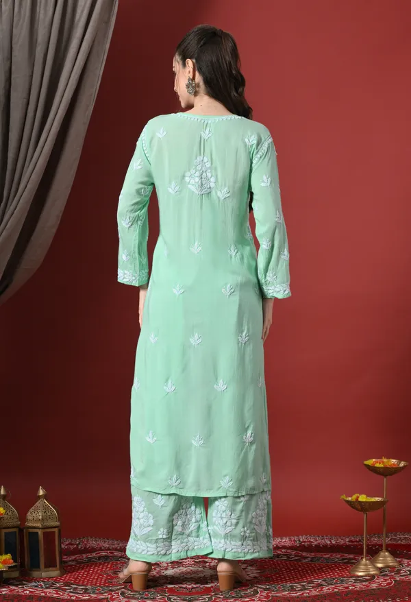 Premium_Modal_Chikankari_Embroidered_Set_-_Pista_Green