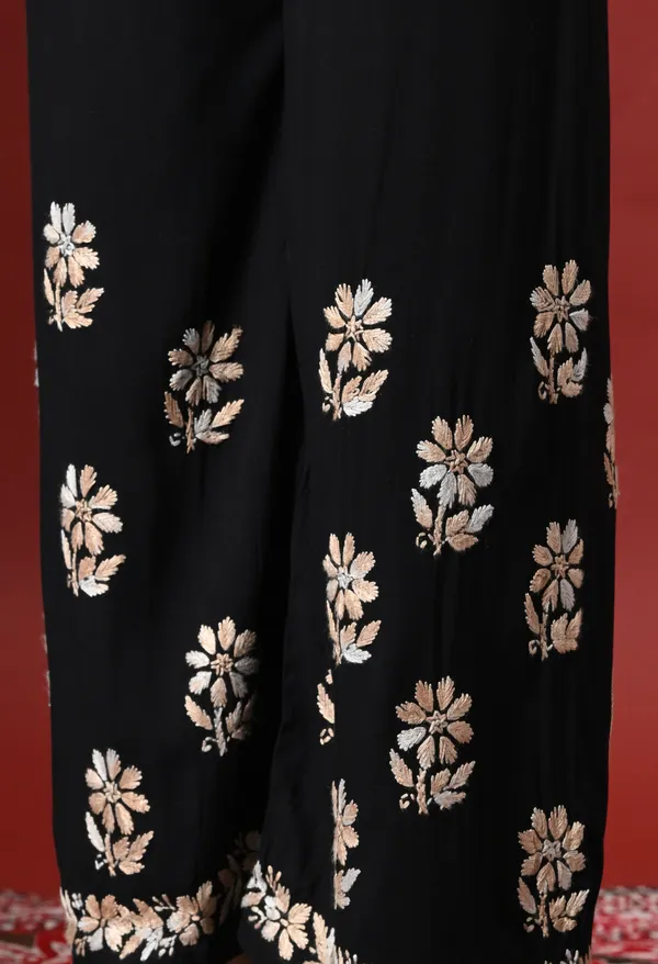 Syrish_Elegance_Handcrafted_Rayon_Chikankari_Set-Orange