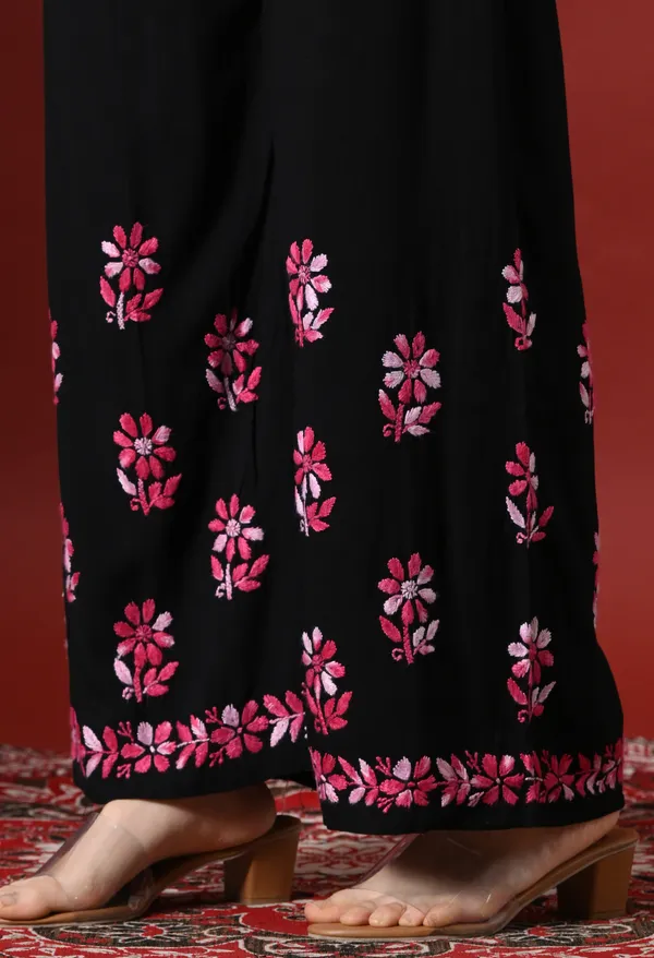 Syrish_Elegance_Handcrafted_Rayon_Chikankari_Set-Pink