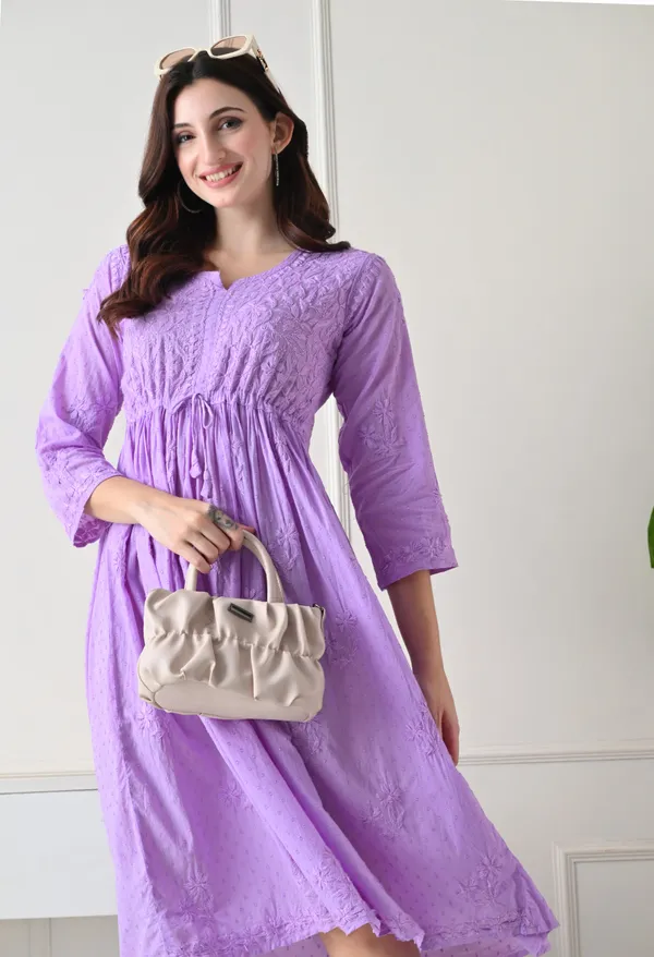 Blush_Purple__Hand-Embroidered_Chikankari_Dobby_Cotton_Midi_Dress