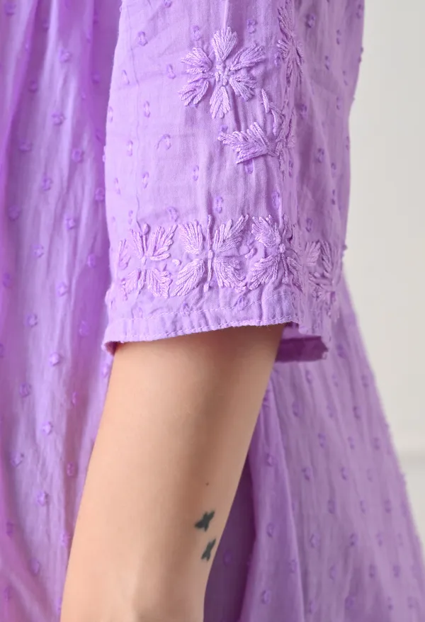Blush_Purple__Hand-Embroidered_Chikankari_Dobby_Cotton_Midi_Dress