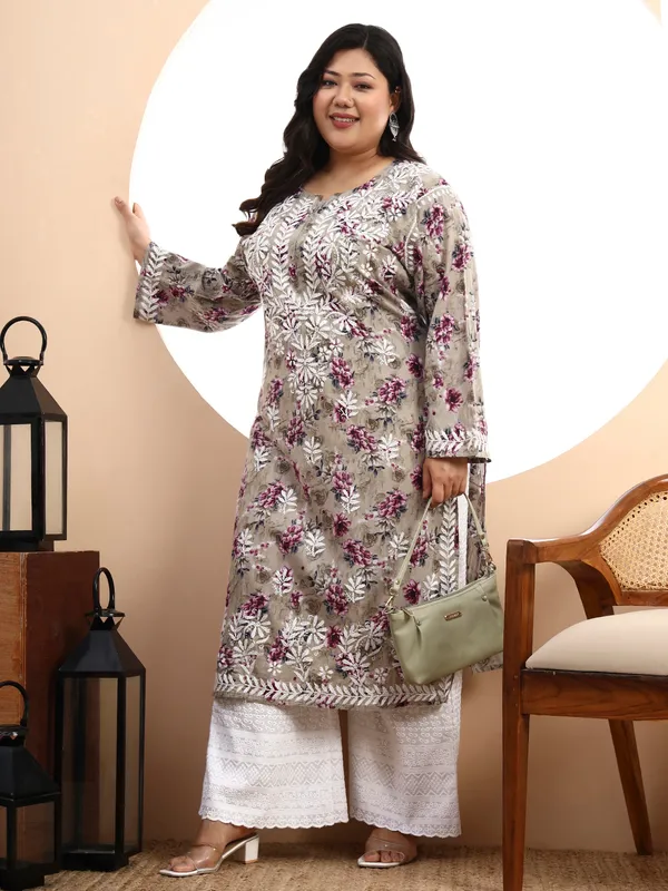 Women_Grey_Floral_Hand-Embroidered_Chikankari_Mulmul_Kurta