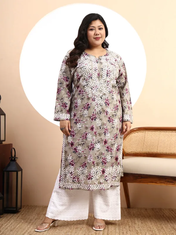 Women_Grey_Floral_Hand-Embroidered_Chikankari_Mulmul_Kurta