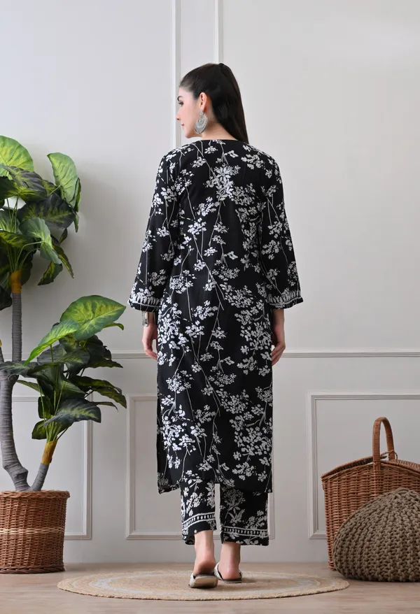 Hand_Embroidered_Chikankari_Mulmul_Plazo_Set-Black