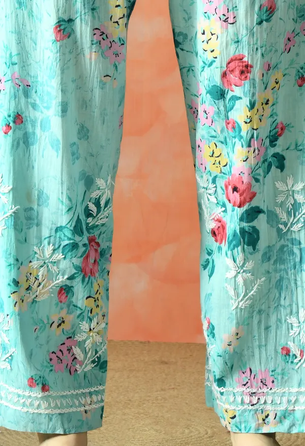 Pastel_Blossom_Hand_Embroidered_Mulmul_Kurta_Set-Blue