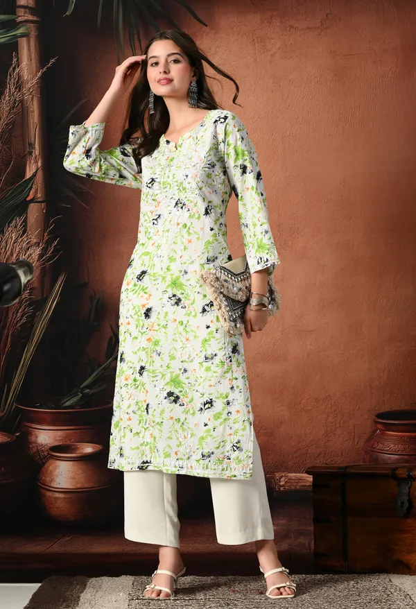 Syrish_black_accents_Floral_Handcrafted_Chikankari_Mulmul_Kurta