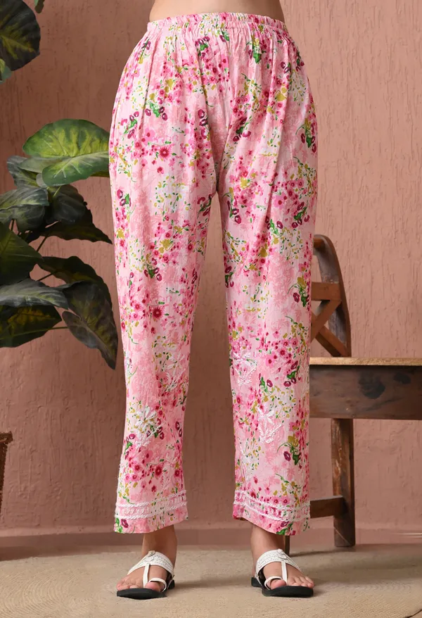 Syrish_Pink_Floral_Mulmul_Chikankari_Hand_Embroidered_Kurta_Set