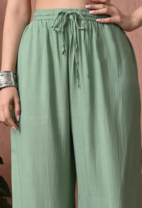 Syrish_Green_Rayon_Straight_Chikankari_Hand_Embroidered_Kurta_Set