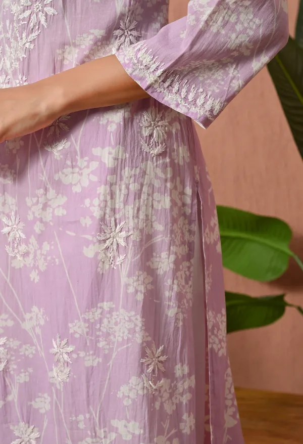 Syrish_Meher_Purple_Chikankari_Straight_Kurta