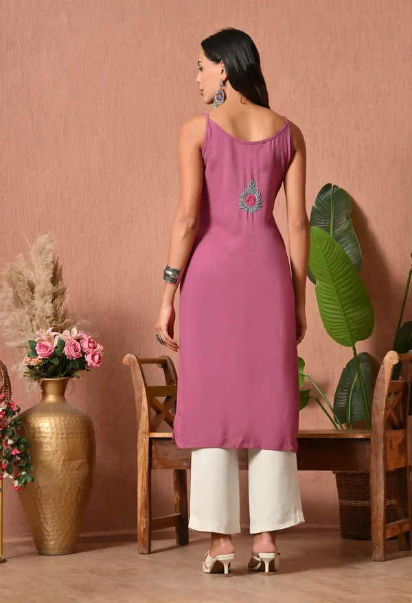 Syrish_Handcrafted_Chikankari_Rayon_Sleeveless_Kurta_�_Pink