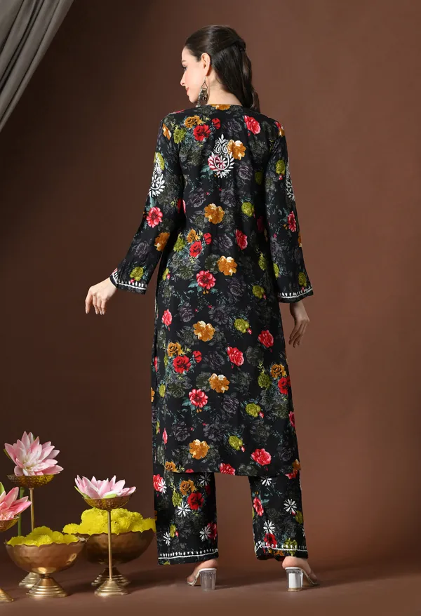 Floral_Bliss_Hand-Embroidered_Rayon_Chikankari_Set__Black
