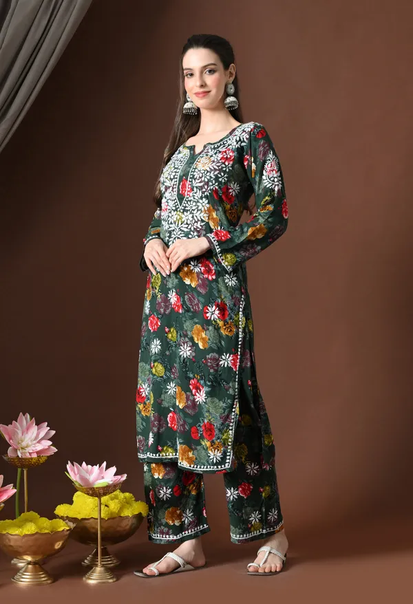 Olive_Charm_Rayon_Floral_Chikankari_Set