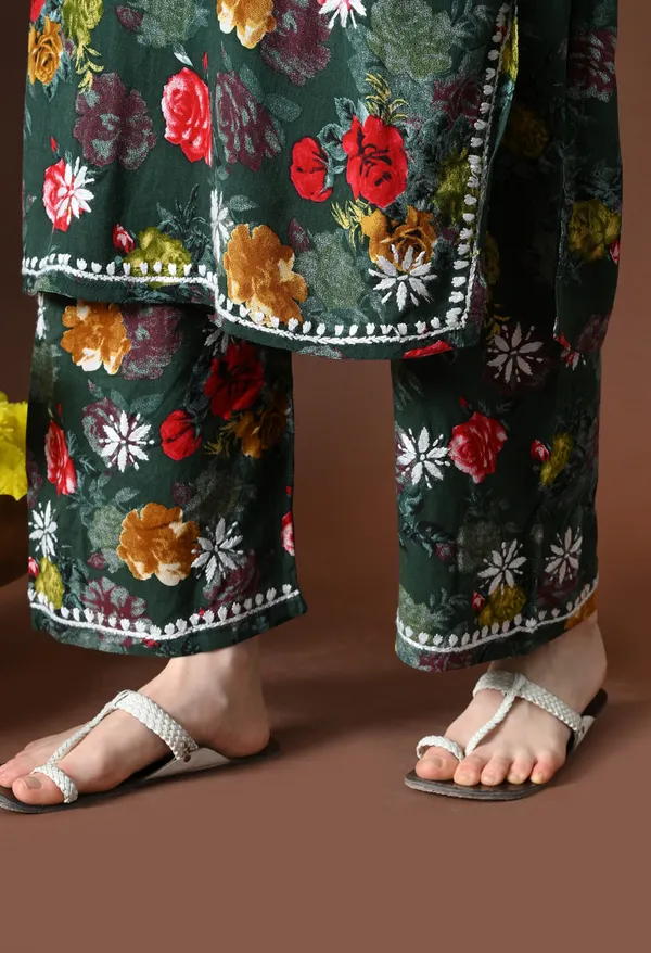 Olive_Charm_Rayon_Floral_Chikankari_Set