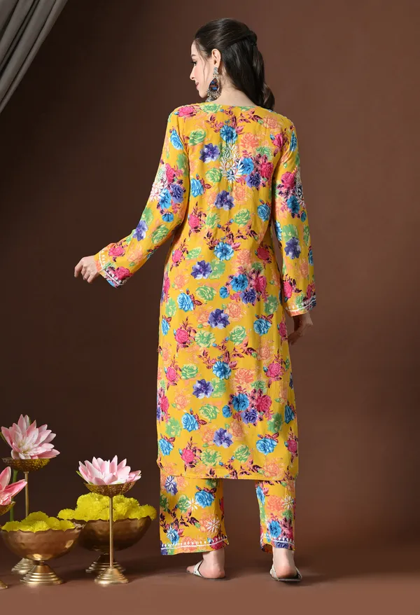 Mustard_Meadow_Floral_Printed_Rayon_Chikankari_Set