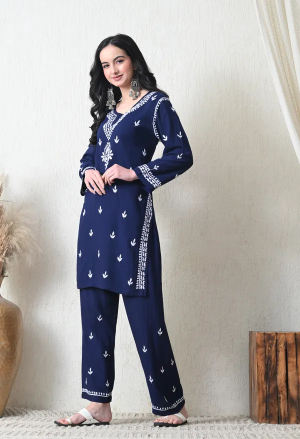Navy_Blue_Rayon_Chikankari_Straight_Kurta_Set_with_Hand_Embroidery