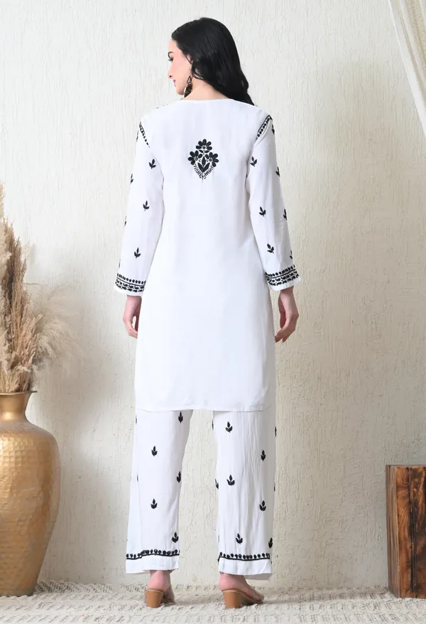 White_Rayon_Chikankari_Straight_Kurta_Set_with_Hand_Embroidery