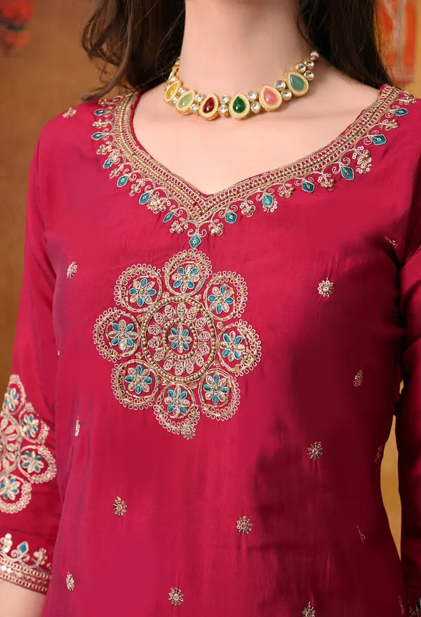 Roman_Silk_Two-Tone_Embroidered_Kurta_Set_with_Banarasi_Jacquard_Dupatta_&_Silk_Pants