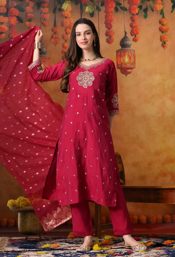 Roman_Silk_Two-Tone_Embroidered_Kurta_Set_with_Banarasi_Jacquard_Dupatta_&_Silk_Pants