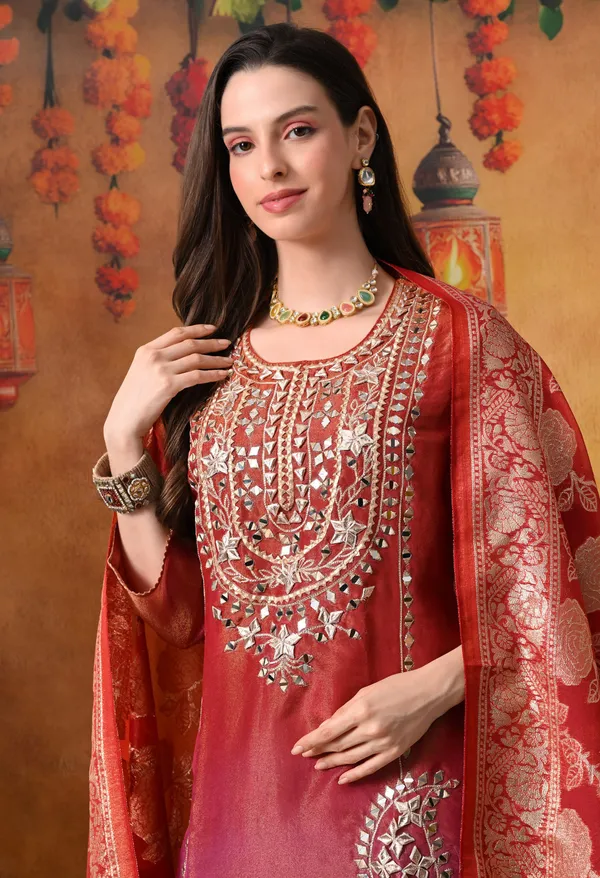 Women's_Festive_Ethnic_Tissue_Suit_Set_with_Mirror_&_Gota_Patti_Work_and_Banarasi_Dupatta
