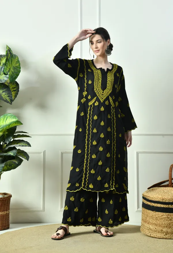 Black_Beauty_Vibrant_Chikankari_Set-_Green