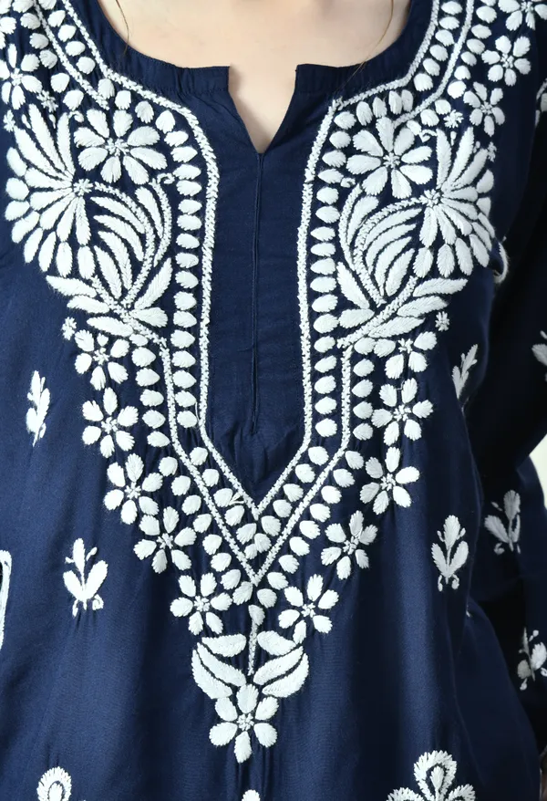 Royal_Bloom_�_Navy_Chikankari_Cutwork_Set