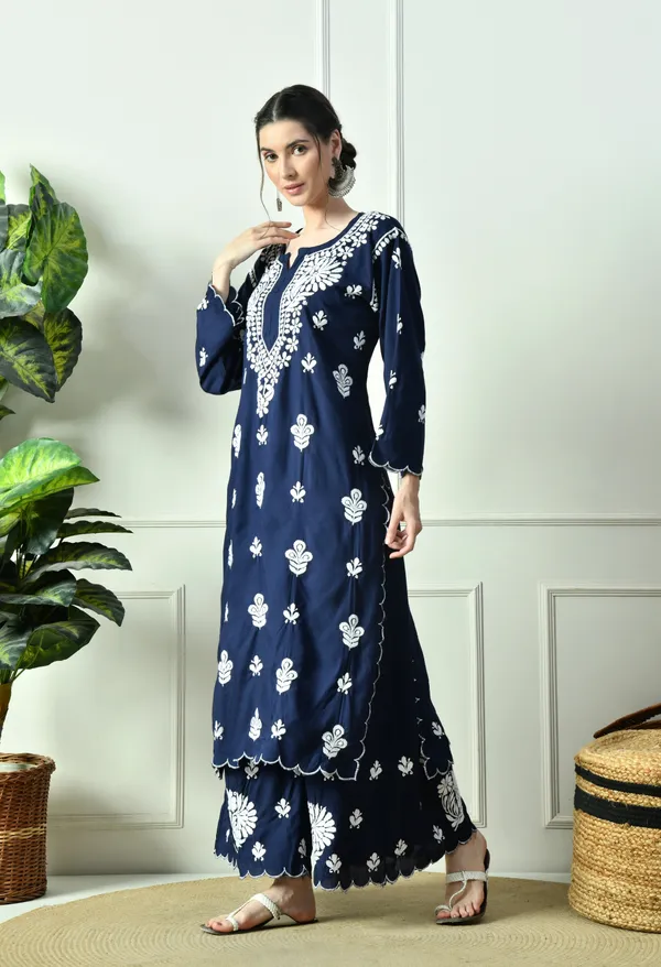 Royal_Bloom_�_Navy_Chikankari_Cutwork_Set