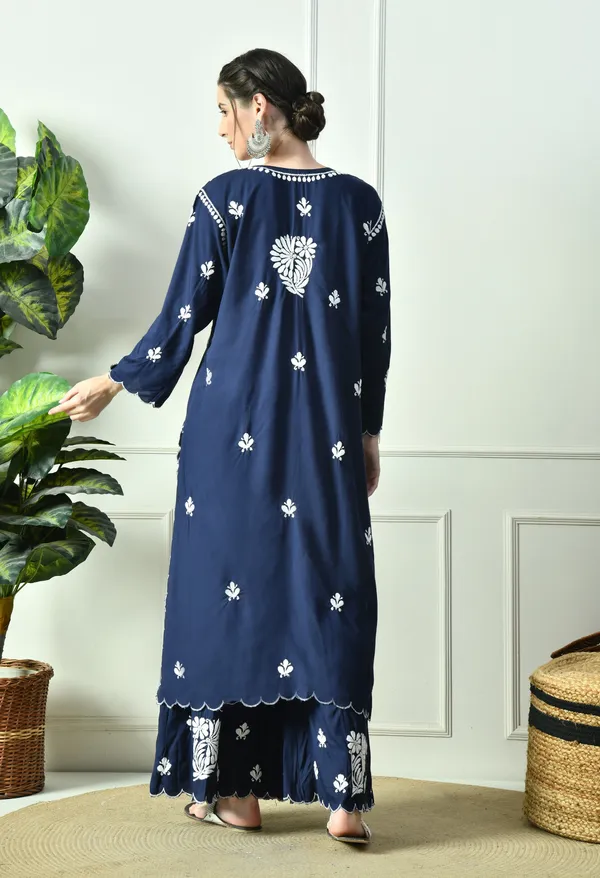 Royal_Bloom_�_Navy_Chikankari_Cutwork_Set