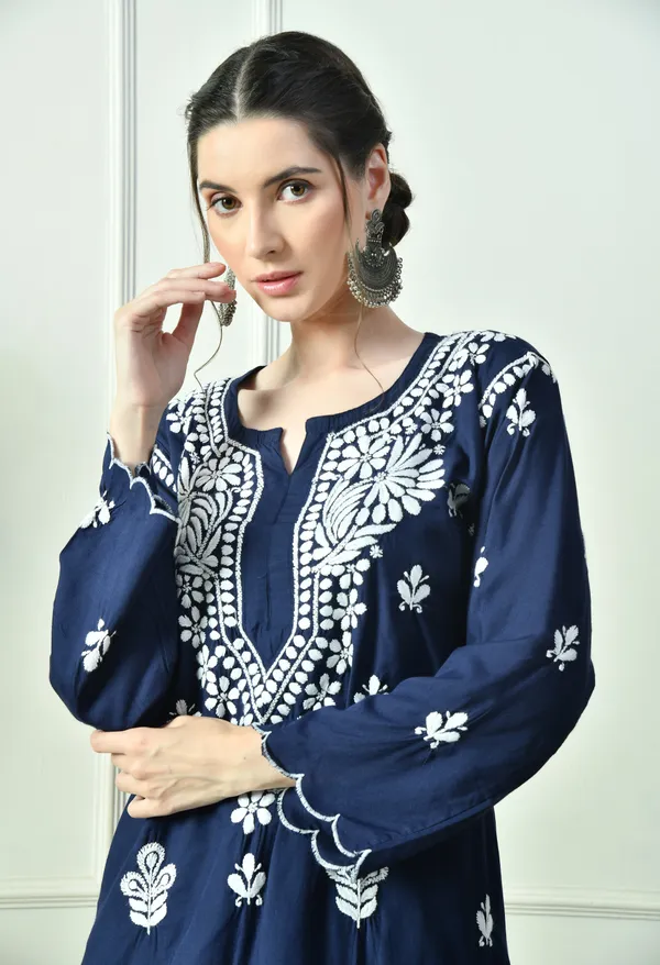Royal_Bloom_�_Navy_Chikankari_Cutwork_Set