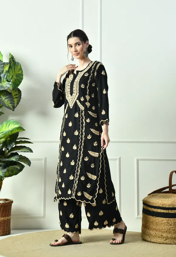 Black_Beauty_Vibrant_Chikankari_Set-_Brown