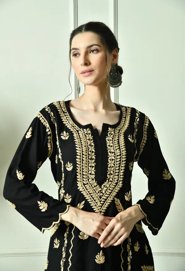 Black_Beauty_Vibrant_Chikankari_Set-_Brown