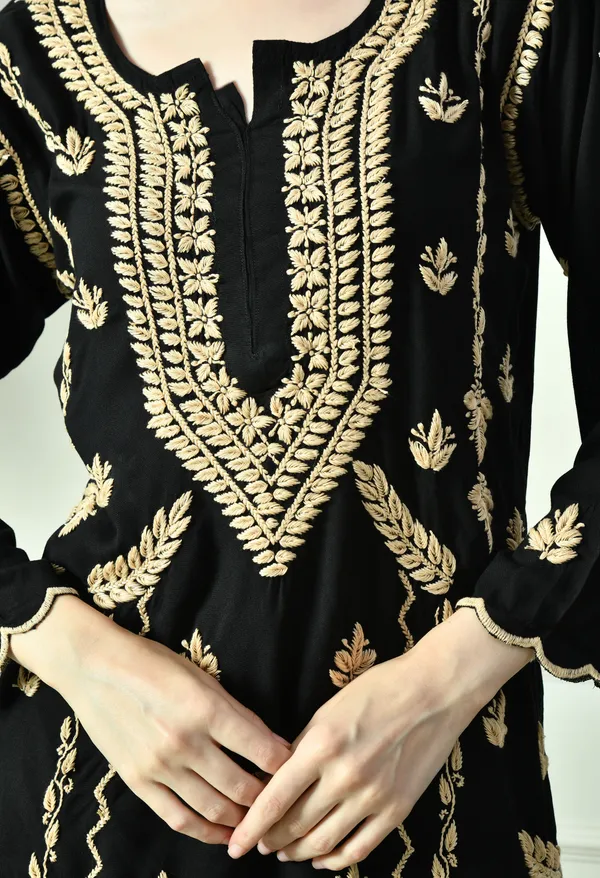 Black_Beauty_Vibrant_Chikankari_Set-_Brown
