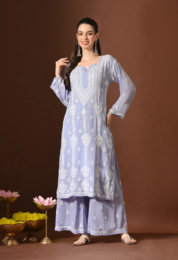 Lavender_Grace_Hand_Embroidered_Modal_Chikankari_Kurta_Palazzo_Set