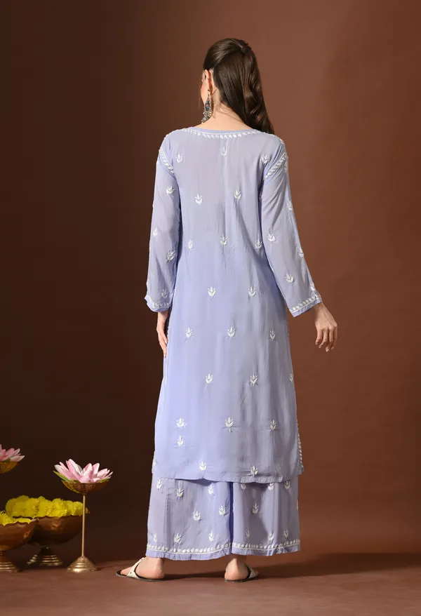Lavender_Grace_Hand_Embroidered_Modal_Chikankari_Kurta_Palazzo_Set