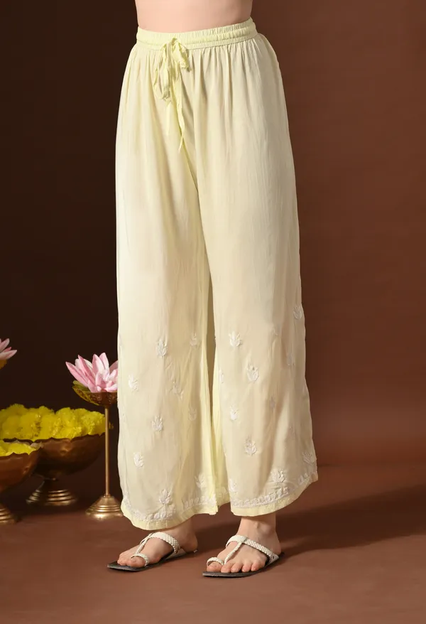Soft_Yellow_Hand-Embroidered_Modal_Chikankari_Kurta_Set_for_Women