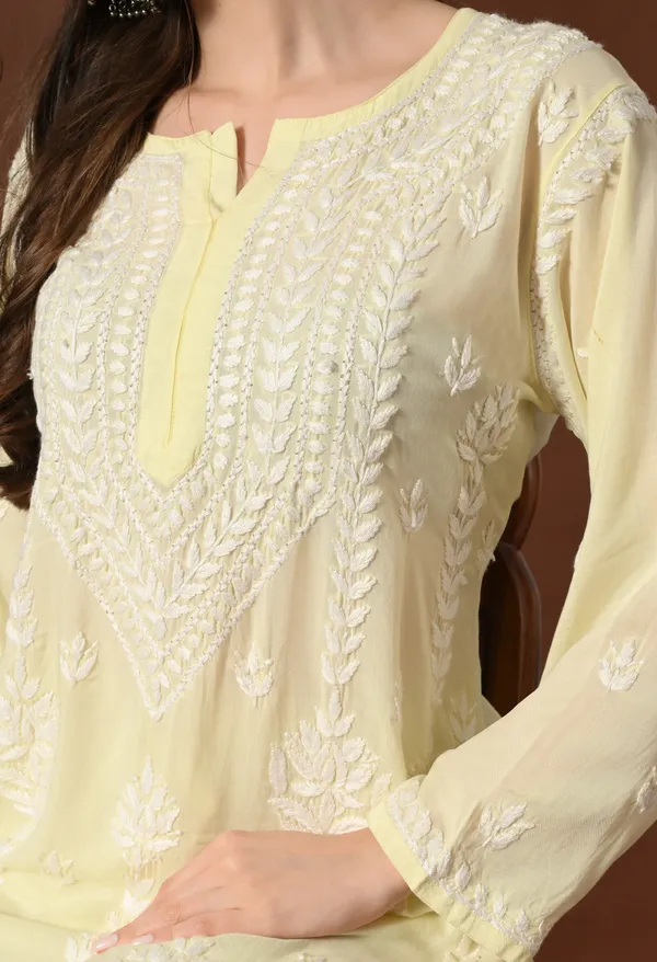 Soft_Yellow_Hand-Embroidered_Modal_Chikankari_Kurta_Set_for_Women