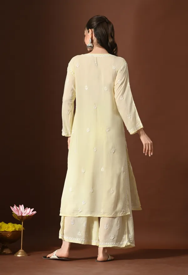 Soft_Yellow_Hand-Embroidered_Modal_Chikankari_Kurta_Set_for_Women