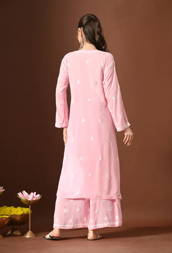 Blush_Pink_Hand-Embroidered_Chikankari_Modal_Kurta_with_Plazo_Set