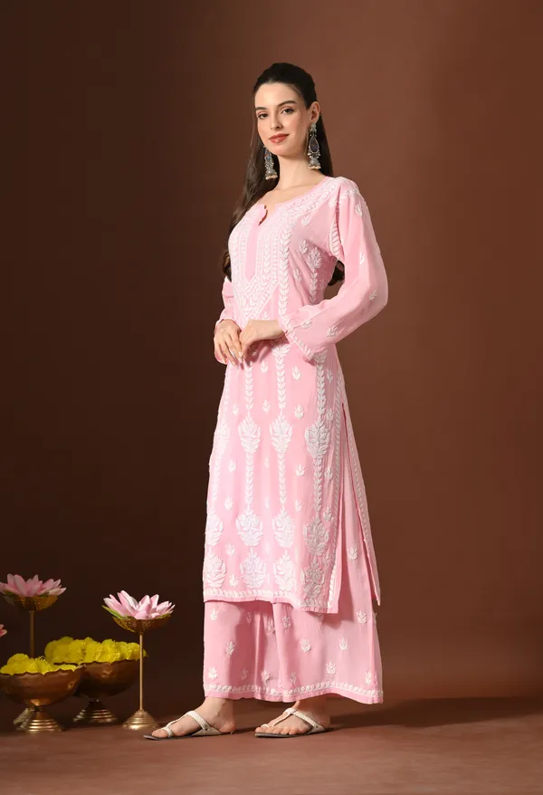 Blush_Pink_Hand-Embroidered_Chikankari_Modal_Kurta_with_Plazo_Set