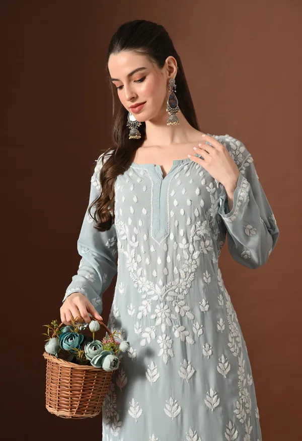 Soft_Grey_Modal_Chikankari_Embroidered_Kurta_with_Matching_Pants