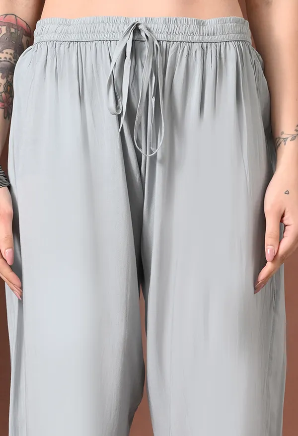 Grey_Hand_Embroidered_Chikankari_Modal_Kurta_Pant_Set_for_Women