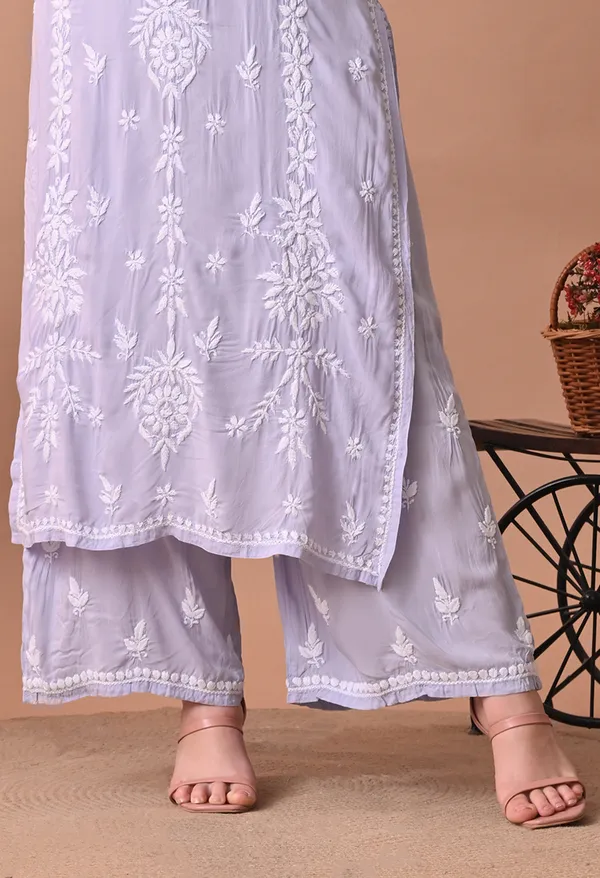 Syrish_Zareen_Lavender_Modal_Chikankari_Kurta_Set